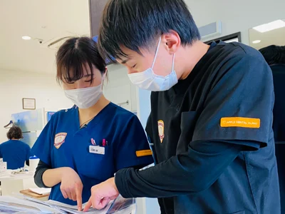 歯科医師との連携・フィードバックの様子